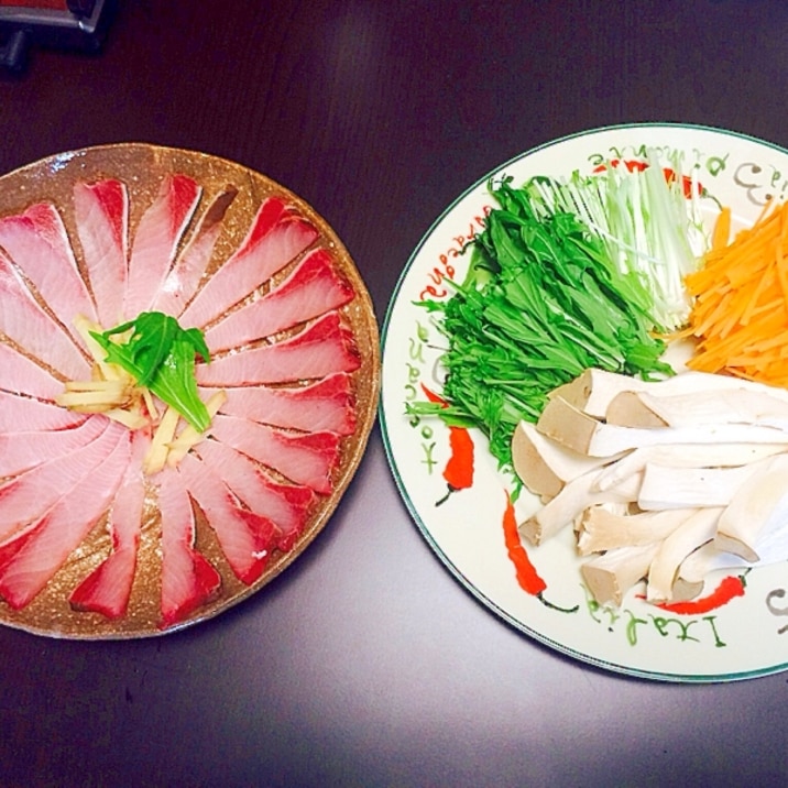寒い夜に☆今が旬 みぞれ鍋のブリしゃぶ